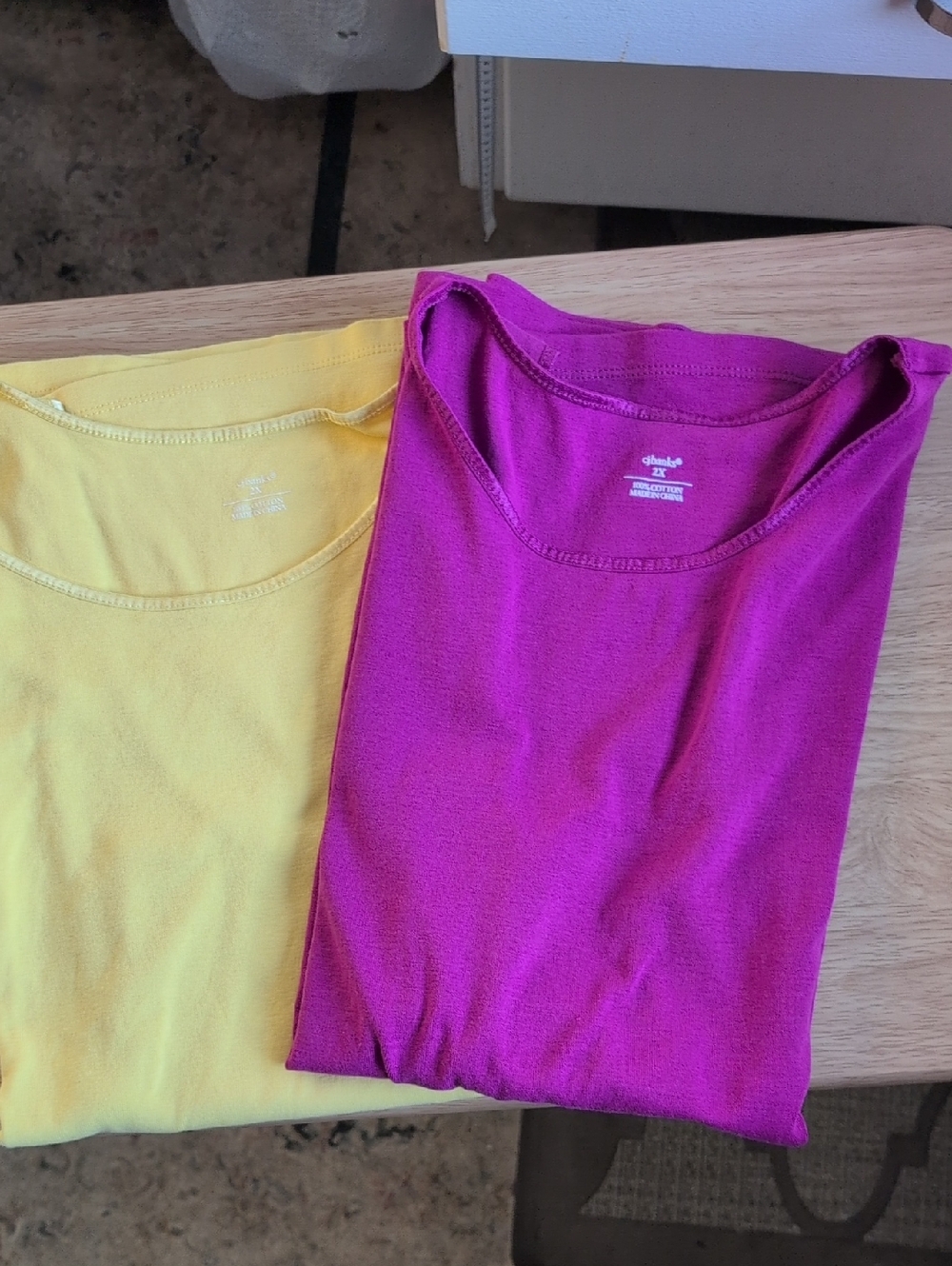 CJ Banks Women's Sleeveless Tank Tops Violet & Yellow